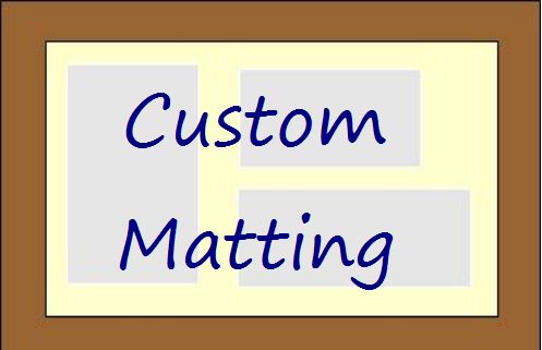 Custom Cut Mats for your framed items